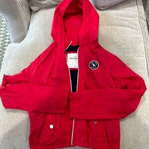 Abercrombie Kids Red Raincoat Size XL